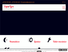 Tablet Screenshot of expotyre.com